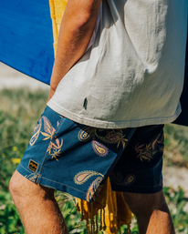 0 Wrangler Hazy Paisley Layback Boardshorts 17"  ABYBS00197 Billabong