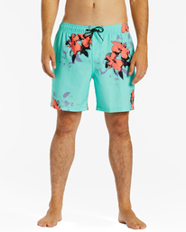 2 Sundays Layback Boardshorts 17" Blue ABYBS00253 Billabong
