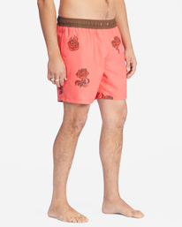6 Bad Trip Reversible Layback Boardshorts 17" White ABYBS00258 Billabong