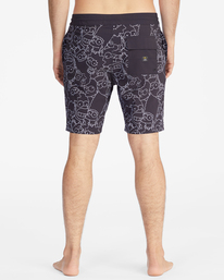 5 The Simpsons Family Keyline Lo Tide Boardshorts 19" Black ABYBS00293 Billabong