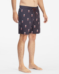 4 The Simpsons Duff Layback Boardshorts 17" Black ABYBS00298 Billabong