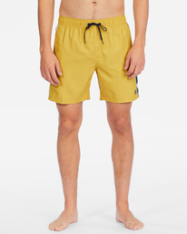 2 D Bah Layback Boardshorts 17" Yellow ABYBS00304 Billabong