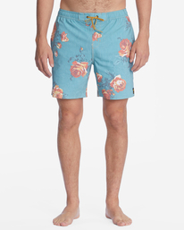 6 Wrangler Bloom Layback Boardshorts 17"  ABYBS00313 Billabong