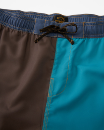 3 Wrangler Sacred Sands Layback Boardshorts 18" Blue ABYBS00317 Billabong