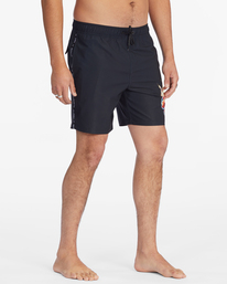 4 Kamea Burn Layback Boardshorts 16" Black ABYBS00323 Billabong
