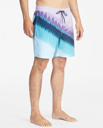 4 T Street Layback Boardshorts 17" Blue ABYBS00361 Billabong
