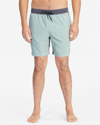 2 All Day Pigment Layback Boardshorts 17" Green ABYBS00362 Billabong