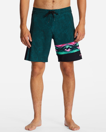 2 Burleigh Pro Performance 19" Boardshorts Green ABYBS00373 Billabong