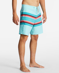 4 Spinner Lo Tide 18" Boardshorts Blue ABYBS00400 Billabong