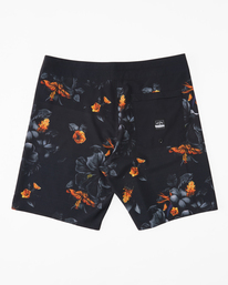 1 Kamea Lava Floral Airlite - Boardshorts Performance para Hombre Negro ABYBS00415 Billabong