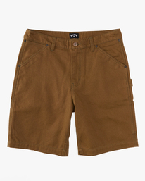 5 Union Jean Carpenter Shorts Brown ABYDS00103 Billabong
