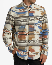 3 A/Div Furnace Flannel Shirt Beige ABYFT00101 Billabong