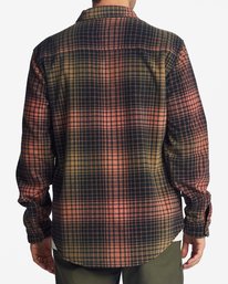 billabong, Furnace Flannel - Fleece Overshirt for Men, CORAL (crl) Furnace Flannel - Fleece Overshirt for Men ABYFT00101