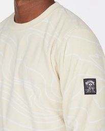 3 A/Div Dunes Lines Furnace Crew Neck Fleece  ABYFT00129 Billabong