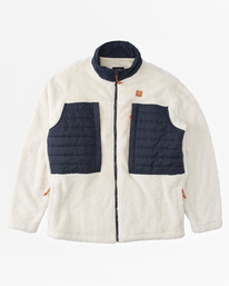 6 A/Div Glacier Mock Neck Zip-Up Jacket White ABYFT00218 Billabong