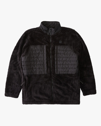 7 A/Div Glacier Mock Neck Zip-Up Jacket Black ABYFT00218 Billabong