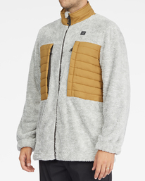 1 A/Div Glacier Mock Neck Zip-Up Jacket Grey ABYFT00218 Billabong