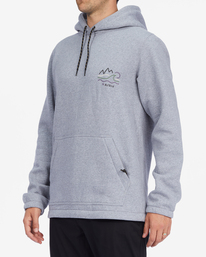 2 A/Div Compass Pullover Hoodie Grey ABYFT00222 Billabong