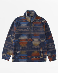 4 A/Div Boundary Half-Zip Mock Neck Pullover Black ABYFT00231 Billabong