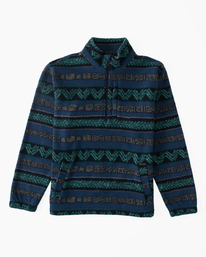 5 A/Div Boundary Half-Zip Mock Neck Pullover Blue ABYFT00231 Billabong