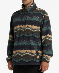 1 A/Div Boundary Half-Zip Mock Neck Pullover Green ABYFT00231 Billabong