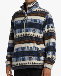 3 A/Div Boundary Half-Zip Mock Neck Pullover White ABYFT00231 Billabong