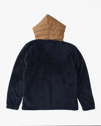 6 A/Div Badger Hooded Half-Zip Pullover Blue ABYFT00309 Billabong