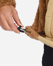 5 A/Div Badger Hooded Half-Zip Pullover Brown ABYFT00309 Billabong
