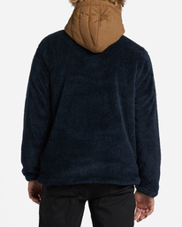 3 A/Div Badger Hooded Half-Zip Pullover Blue ABYFT00309 Billabong