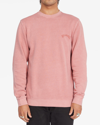 0 Wave Washed Crewneck Pullover Red ABYFT00312 Billabong