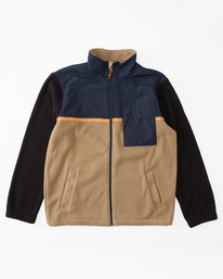 6 A/Div Boundary Trail - Fleece met Rits voor Heren Blue ABYFT00313 Billabong