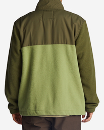 3 A/Div Boundary Trail - Fleece met Rits voor Heren Green ABYFT00313 Billabong