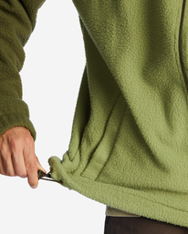 6 A/Div Boundary Trail Zip-Up Fleece Green ABYFT00313 Billabong