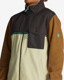 6 A/Div Boundary Trail - Fleece mit Reißverschluss für Männer Braun ABYFT00313 Billabong