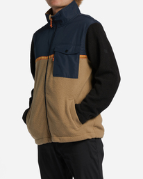 2 A/Div Boundary Trail Zip-Up Fleece Blue ABYFT00313 Billabong