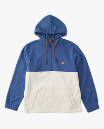5 A/Div Boundary Hooded Half-Zip Pullover Blue ABYFT00317 Billabong