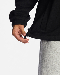 4 A/Div Boundary Hooded Half-Zip Pullover Black ABYFT00317 Billabong