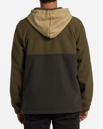 2 Boundary - Hooded Fleece for Men Green ABYFT00317 Billabong