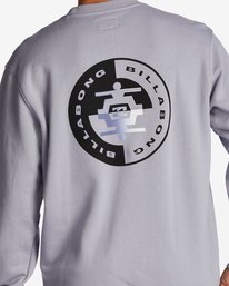 3 Short Sands Crewneck Sweatshirt Grey ABYFT00320 Billabong