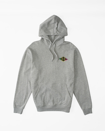 4 Short Sands Pullover Hoodie Grey ABYFT00321 Billabong