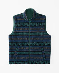 10 A/Div Trail Reversible Full-Zip Vest Green ABYFT00356 Billabong