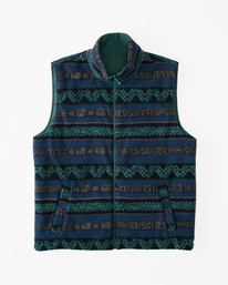 10 Trail - Chaleco reversible con cremallera y cuello alto para Hombre Verde ABYFT00356 Billabong