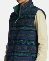 7 Trail - Chaleco reversible con cremallera y cuello alto para Hombre Verde ABYFT00356 Billabong