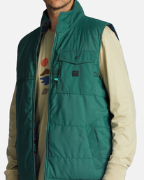 8 Trail Vest - Reversible Zip-Up Vest for Men Green ABYFT00356 Billabong