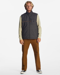 5 A/Div Trail Reversible Full-Zip Vest Black ABYFT00356 Billabong