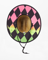 3 Tides Print Straw Lifeguard Hat Black ABYHA00216 Billabong