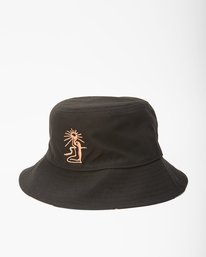 2 Wrangler Sacred Sun Reversible Bucket Hat Black ABYHA00329 Billabong
