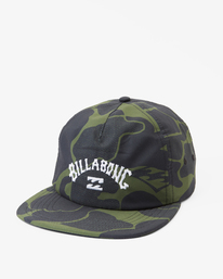 0 Arch Team Print Strapback Hat Green ABYHA00331 Billabong