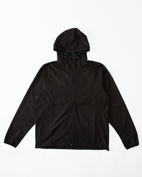 9 Transport - Opvouwbare Lichtgewicht Windbreaker voor Heren Black ABYJK00101 Billabong