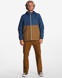 1 Transport - Opvouwbare Lichtgewicht Windbreaker voor Heren Blue ABYJK00101 Billabong